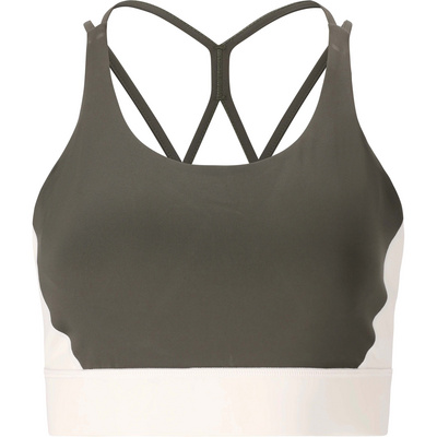 Athlecia Femme Soutien-gorge de sport Aspasia Color Block (taille M, Olive)