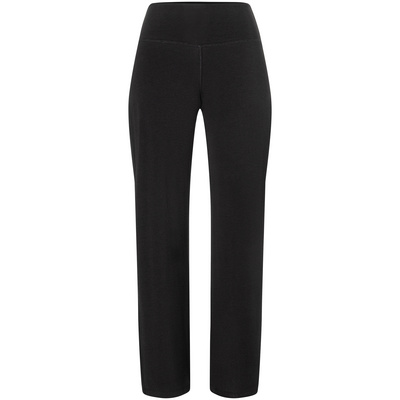 Mandala Dames Wide Leg Broek (Maat L, Zwart)