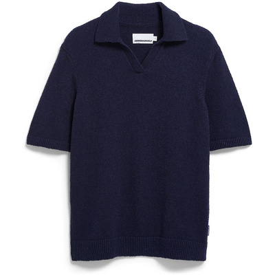 ARMEDANGELS Heren Boucle Knit Polo T-shirt