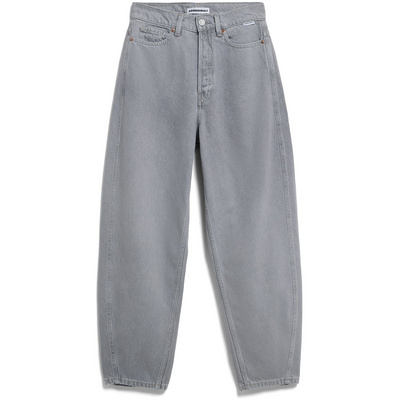 Armedangels Dames Baarly Barrel Jeans (Maat M , Grijs)
