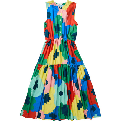 Brava Fabrics Dames Maxi Flowers Jurk