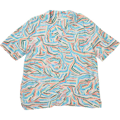 Brava Fabrics Heren Messy Stripes Aloha Overhemd