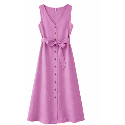 Mazine Dames Sleeveless Linen Maxi Jurk