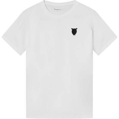 KnowledgeCotton Apparel Heren Chest Embroidery T-shirt