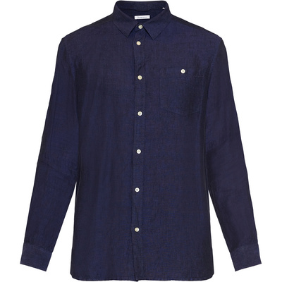 KnowledgeCotton Apparel Heren Linen Overhemd