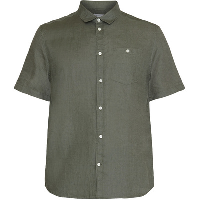 KnowledgeCotton Apparel Heren Linen Overhemd