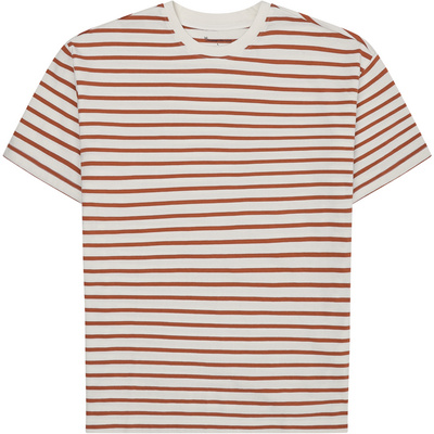 KnowledgeCotton Apparel Heren Striped T-shirt