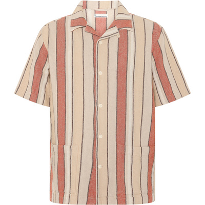 KnowledgeCotton Apparel Heren Stripe Overhemd