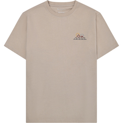 KnowledgeCotton Apparel Heren Chest Print T-shirt