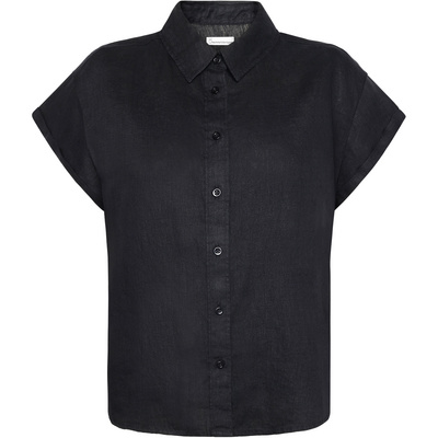 KnowledgeCotton Apparel Dames Aster Fold Up Linen Blouse