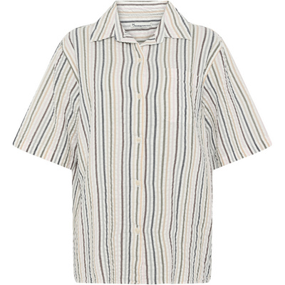 KnowledgeCotton Apparel Dames Seersucker Stripe Blouse