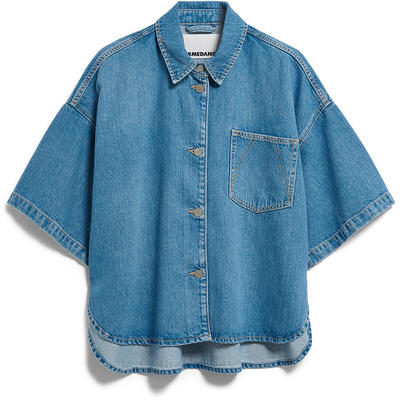 ARMEDANGELS Dames S Slv Denim Blouse