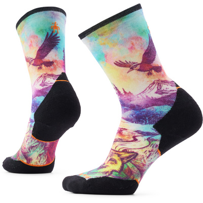 SmartWool Dames Trail Run Targeted Cushion Serene Peak Crew Sokken