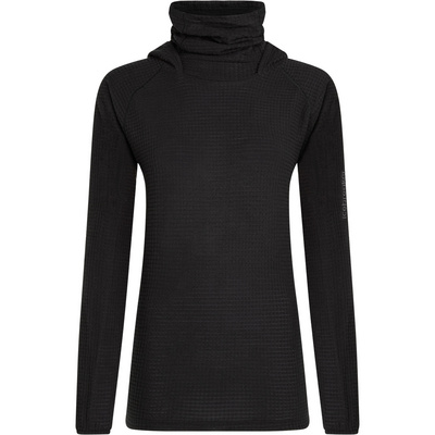 Icebreaker Dames Merino 400 RealFleece Grid Blackridge Hoodie