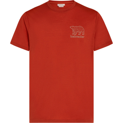 Icebreaker Heren Merino 150 Tech Lite Forest Footsteps T-shirt