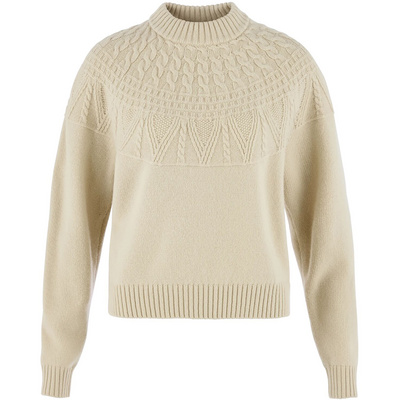 Fj&auml;llr&auml;ven Dames &Ouml;vik Solid Jacquard Knit Trui