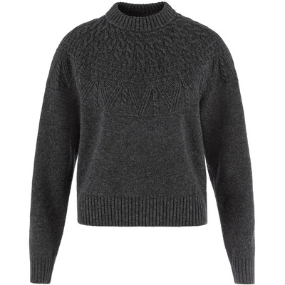 Fj&auml;llr&auml;ven Dames &Ouml;vik Solid Jacquard Knit Trui