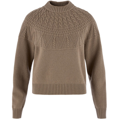 Fj&auml;llr&auml;ven Dames &Ouml;vik Solid Jacquard Knit Trui