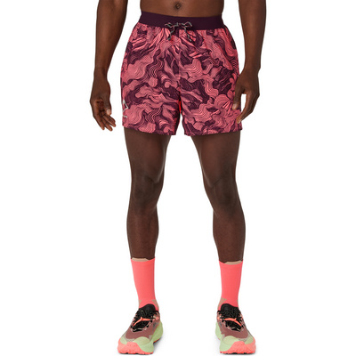 ASICS Heren Fujitrail All Over Print 5'' Korte broek
