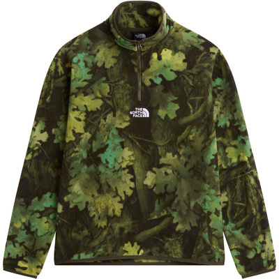 The North Face Heren Novelty Logo Glacier Print 1/4 Zip Trui