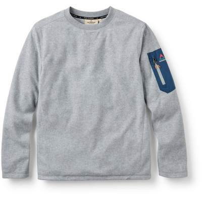 Passenger Heren Forestscape Grid Fleece Crew Trui