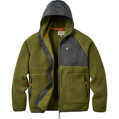 Passenger Heren Offgrid Sherpa Fleece Hoodie Jas