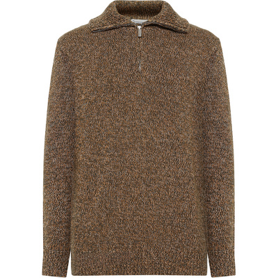 KnowledgeCotton Apparel Heren Quater Zip Trui