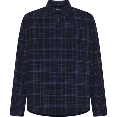KnowledgeCotton Apparel Heren Dune Regular Merino Check Overhemd