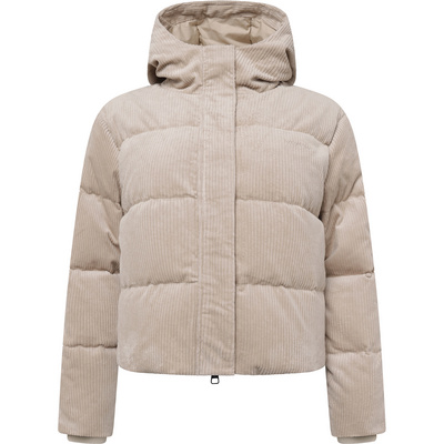 KnowledgeCotton Apparel Dames Corduroy Puffer Jas