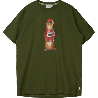 Lakor Heren An Otter Coffee T-shirt