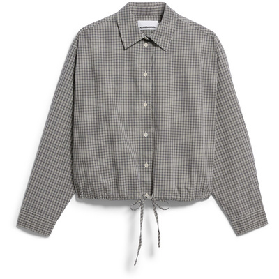ARMEDANGELS Dames Mini-Check Drawstring Blouse