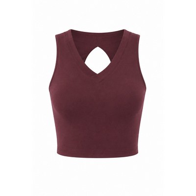 Mandala Dames Cropped V-Neck Top