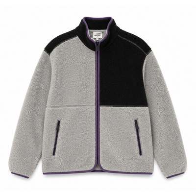 Mazine Heren Color Block Sherpa Jas