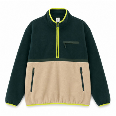 Mazine Heren Color Block Half-Zip Trui
