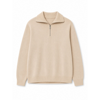 Mazine Heren Jacquard Knit Troyer Trui