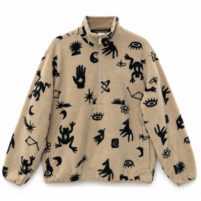 Mazine Heren Printed Fleece Half-Zip Trui