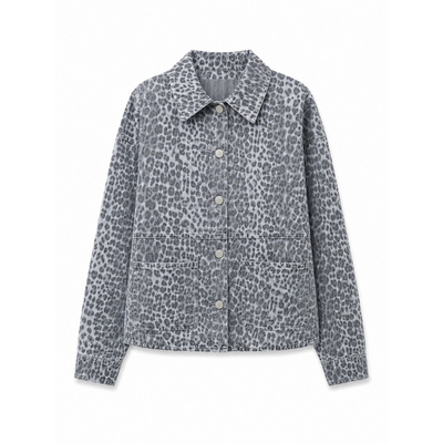 Mazine Dames Printed Denim Jas