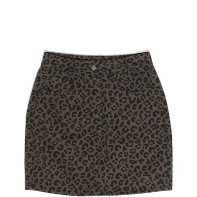 Mazine Dames Printed Mini Denim Rok