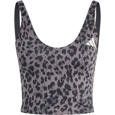 Adidas Dames Workout Essentials Leopard Print Top