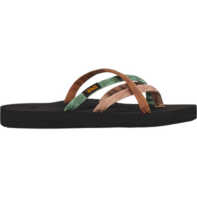 Teva Dames Olowahu slippers (Maat 37, Bruin)