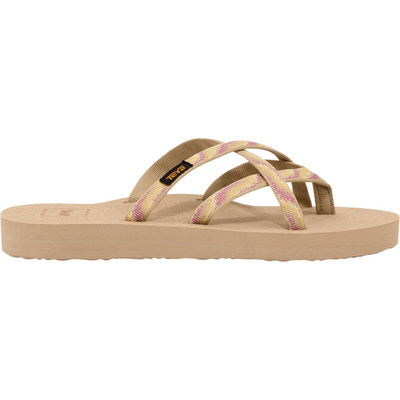 Teva Dames Olowahu slippers (Maat 38, Beige)