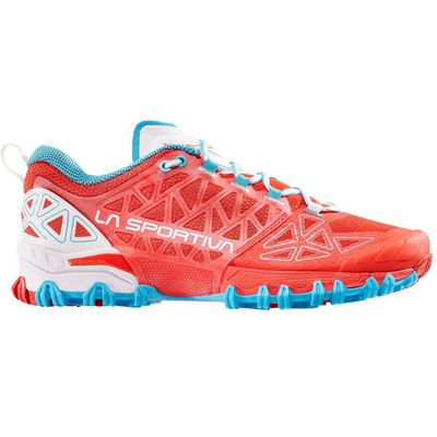 La Sportiva Dames Bushido II schoenen (Maat 38, Rood)