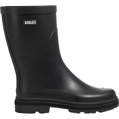 Aigle Dames Mid Rain Rubberen laarzen (Maat 38, Zwart)