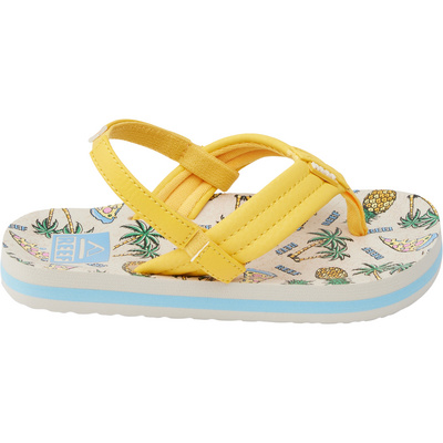 Reef Kinderen Little Ahi Slippers (Maat 23, Geel)