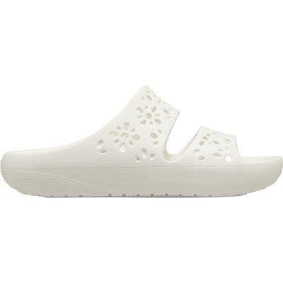 Crocs Dames Classic Floral Cut Out Sandalen (Maat 41 , Wit)
