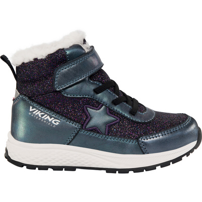Viking Kinderen Equip Star Warm WP 1V Sl Schoenen (Maat 25, Zwart)