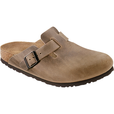Birkenstock Boston Natural Leather Oiled Sandalen