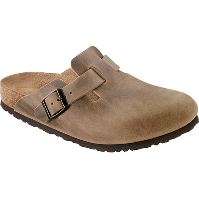 Birkenstock Boston Natural Leather Oiled Sandalen