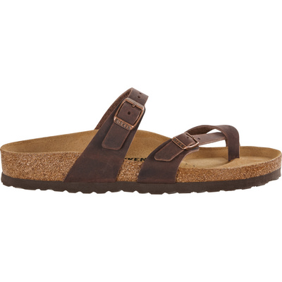 Birkenstock Dames Mayari Natural Leather Oiled Sandalen (Maat 36, Bruin)