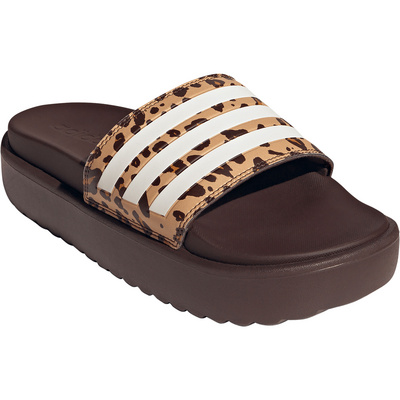 adidas Dames Adilette Platform Sandalen (Maat 40.5 , Bruin)